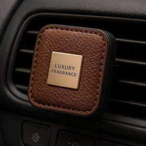 High End Leather Car Scent Diffuser Luxury Fragrance Clip for Vehicle Interior and Long Lasting Odor Removal for New Car