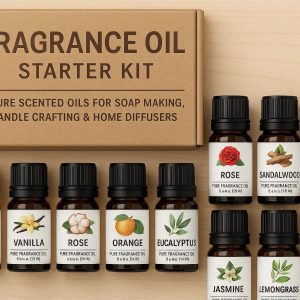 Fragrance Oil Starter Kit for Soap Making Candle Crafting and Home Diffusers Pure Scented Oils Set for DIY Projects