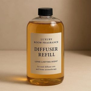 Luxury Room Fragrance Diffuser Refill Bottle Large Capacity Long Lasting Scent for Reed Diffuser Sets and Home Aromatherapy